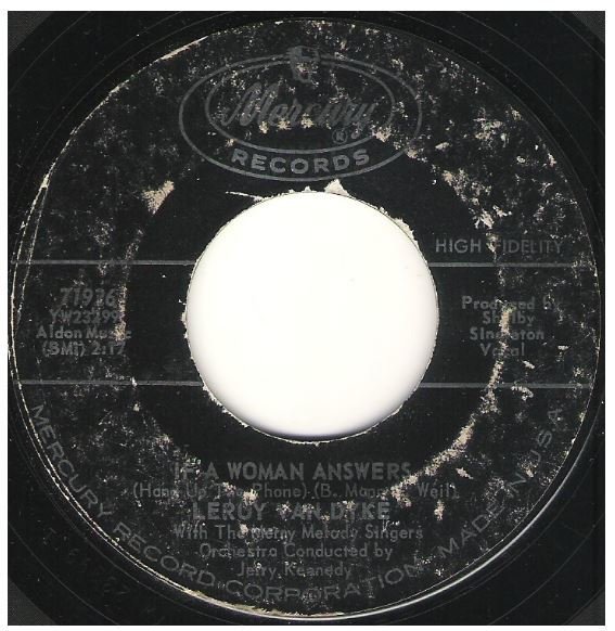Van Dyke, Leroy / If a Woman Answers (Hang Up the Phone) | Mercury 71926 | Single, 7&quot; Vinyl | February 1962