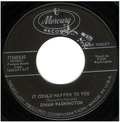 Washington, Dinah / It Could Happen to You | Mercury 71560 | Single, 7&quot; Vinyl | February 1960