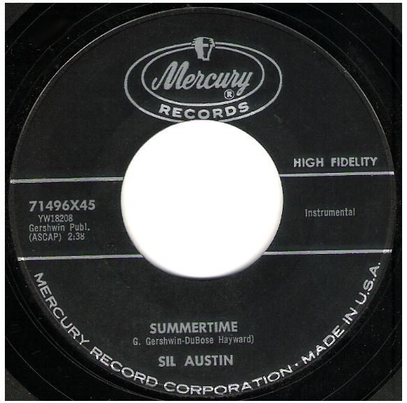 Austin, Sil / Summertime | Mercury 71496 | Single, 7" Vinyl | August 1959