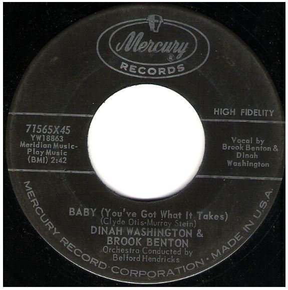 Washington, Dinah (+ Brook Benton) / Baby (You've Got What It Takes) | Mercury 71565 | Single, 7" Vinyl | January 1960