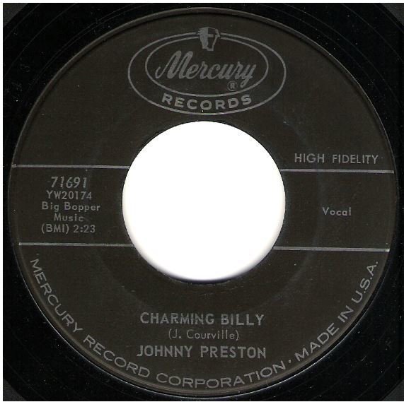 Preston, Johnny / Charming Billy | Mercury 71691 | Single, 7" Vinyl | October 1960