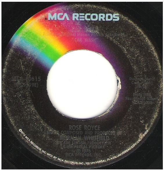 Rose Royce / Car Wash | MCA 40615 | Single, 7" Vinyl | September 1976