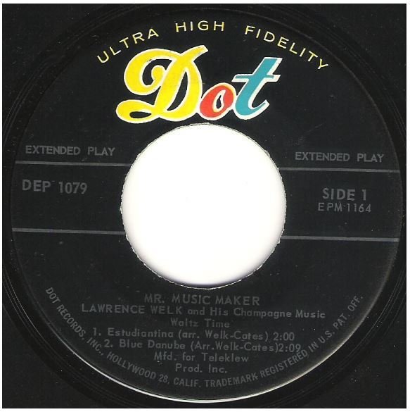 Welk, Lawrence / Mr. Music Maker - Waltz Time | Dot DEP-1079 | EP, 7" Vinyl | 1959