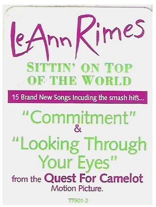 Rimes, LeAnn / Sittin' On Top of the World | Curb 77901-2 | Sticker | May 1998