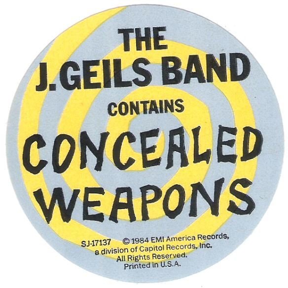 Geils, J. (Band) / You're Gettin' Even While I'm Gettin' Odd | EMI America SJ-17137 | Sticker | October 1984