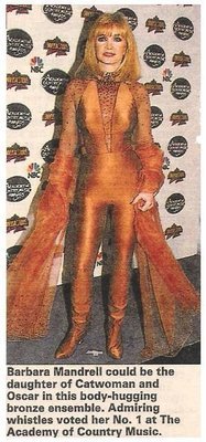 Mandrell, Barbara / Body-Hugging Bronze Ensemble | Magazine Photo | May 1995