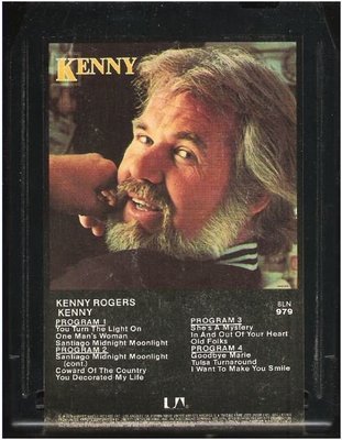 Rogers, Kenny / Kenny | United Artists 8LN-979  | Black Shell | September 1979