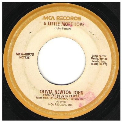 Newton-John, Olivia / A Little More Love | MCA 40975 | Single, 7&quot; Vinyl | November 1978
