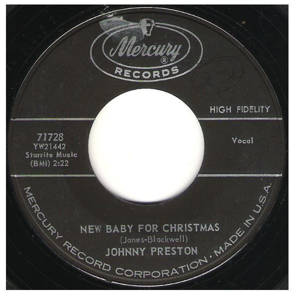 Preston, Johnny / New Baby For Christmas | Mercury 71728 | Single, 7" Vinyl | November 1960