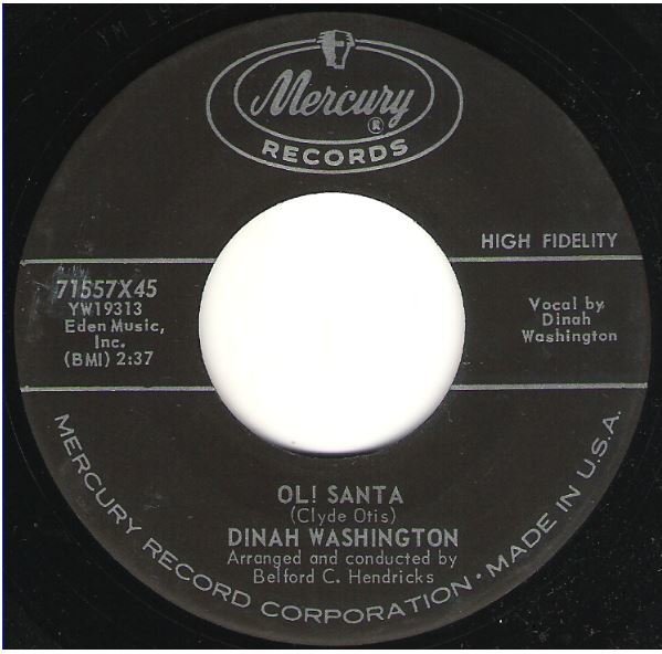 Washington, Dinah / Ol! Santa | Mercury 71557 | Single, 7" Vinyl | November 1959