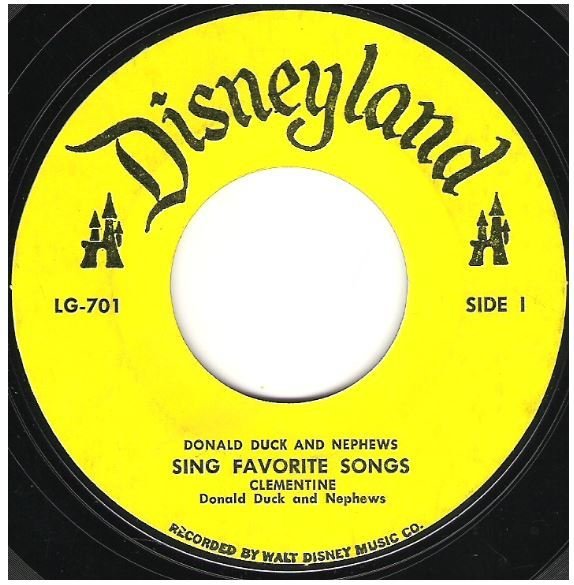 Donald Duck and Nephews / Sing Favorite Songs | Disneyland LG-701 | Single, 7" Vinyl | 1960