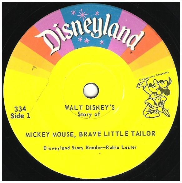 Lester, Robie / Mickey Mouse, Brave Little Tailor | Disneyland 334 | Single, 7" Vinyl | 1968