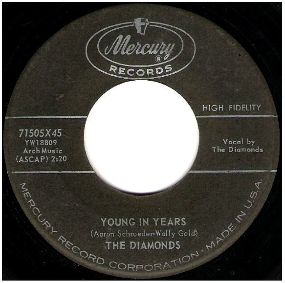 Diamonds, The / Young In Years | Mercury 71505 | Single, 7" Vinyl | September 1959