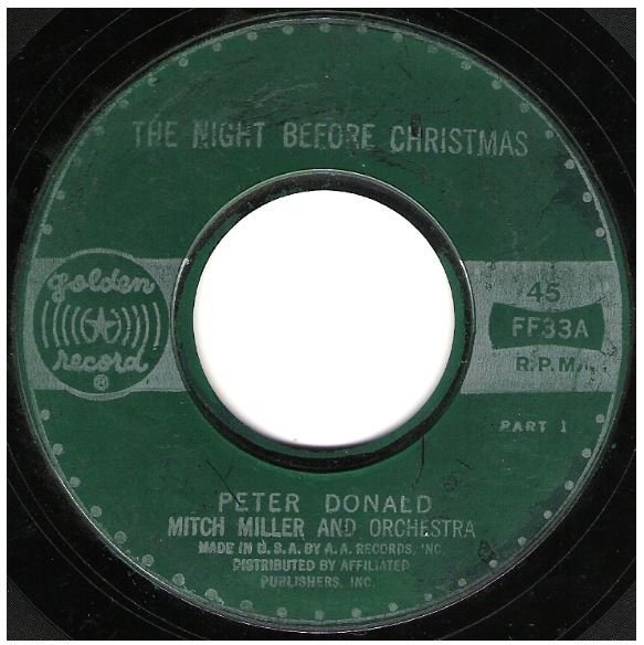 Donald, Peter / The Night Before Christmas | Golden Record FF-33 | Single, 7" Vinyl