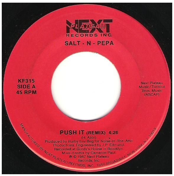 Salt-N-Pepa / Push It | Next Plateau KF-315 | Single, 7" Vinyl | November 1987