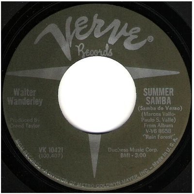 Wanderley, Walter / Summer Samba | Verve VK-10421 | Single, 7&quot; Vinyl | July 1966