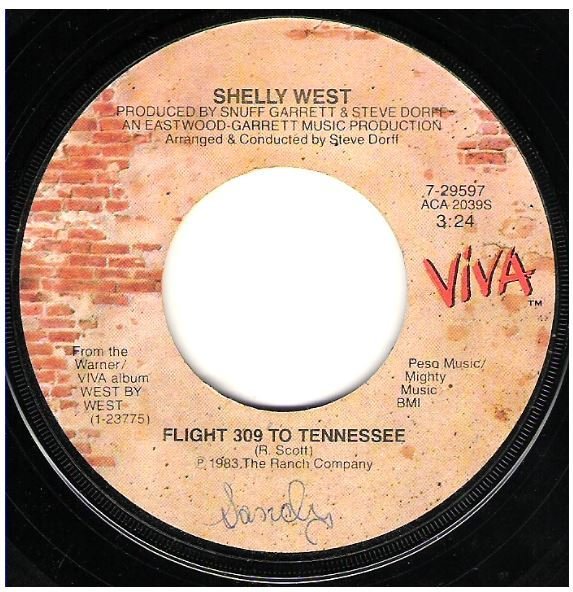 West, Shelly / Flight 309 to Tennessee | Viva 7-29597 | Single, 7" Vinyl | May 1983