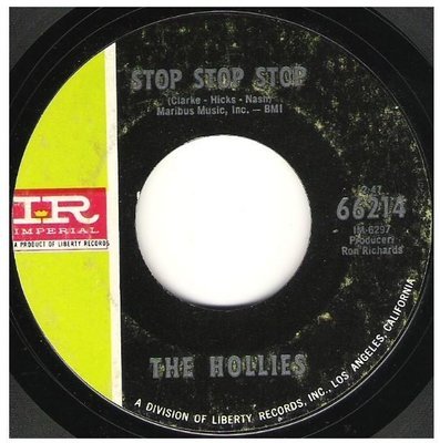 Hollies, The / Stop Stop Stop | Imperial 66214 | Single, 7&quot; Vinyl | October 1966