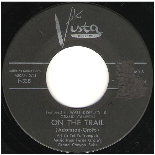 Tutti&#39;s Trumpets / On the Trail | Buena Vista F-335 | Single, 7&quot; Vinyl | March 1959