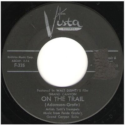 Tutti&#39;s Trumpets / On the Trail | Buena Vista F-335 | Single, 7&quot; Vinyl | March 1959