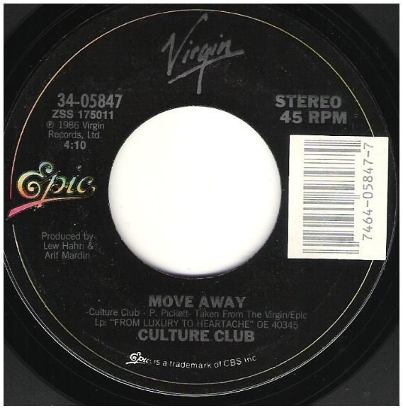Culture Club / Move Away | Virgin-Epic 34-05847 | Single, 7" Vinyl | March 1986