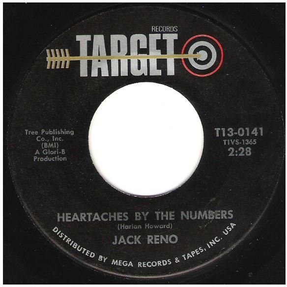 Reno, Jack / Heartaches By the Number | Target T13-0141 | Single, 7" Vinyl | January 1972