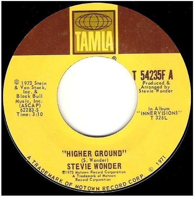 Wonder, Stevie / Higher Ground | Tamla T-54235F | Single, 7&quot; Vinyl | July 1973