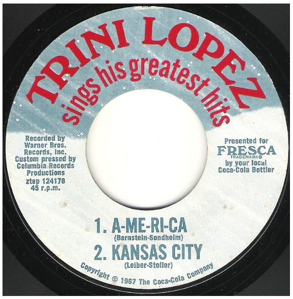 Lopez, Trini / Sings His Greatest Hits | Warner Bros. ZTEP-124178 | EP, 7" Vinyl | 1967
