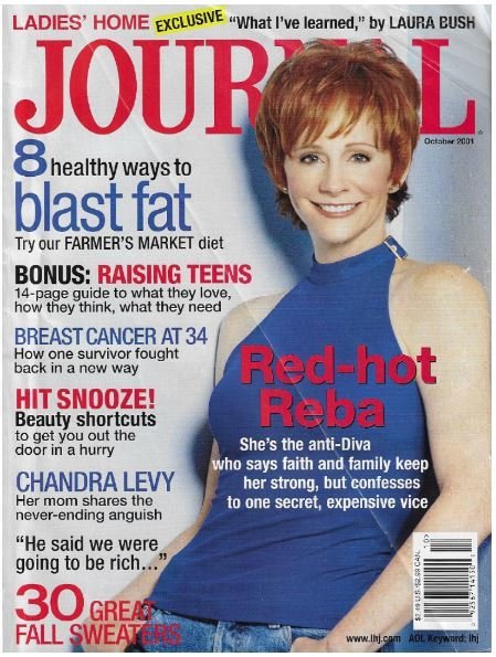 Ladies' Home Journal / Reba McEntire - Red-Hot Reba | Magazine | October 2001