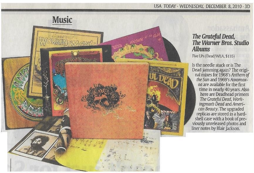 Grateful Dead / The Warner Bros. Studio Albums | Newspaper Review | December 2010