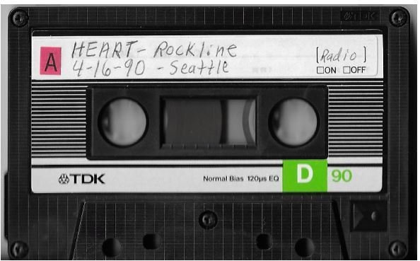 Heart / Seattle, WA (Rockline) | Live Cassette | April 1990