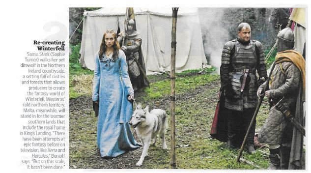 Turner, Sophie / Re-creating Winterfell | Magazine Photo | November 2010 | Game of Thrones