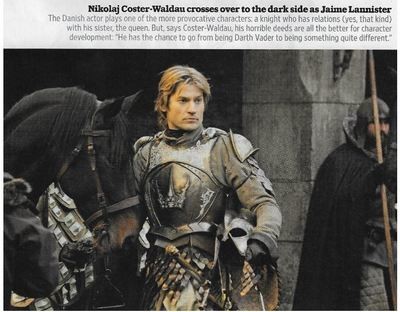 Coster-Waldau, Nikolaj / Crosses Over to the Dark Side As Jaime Lannister / Game of Thrones / 2010