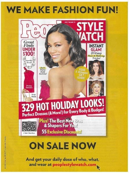 Saldana, Zoe / People - We Make Fashion Fun! | Magazine Ad | November 2010