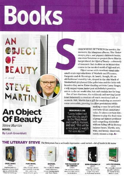 Martin, Steve / An Object of Beauty | Magazine Review | November 2010