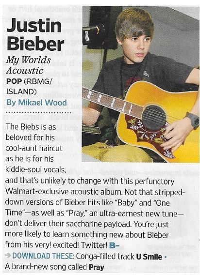 Bieber, Justin / My Worlds Acoustic | Magazine Review | November 2010
