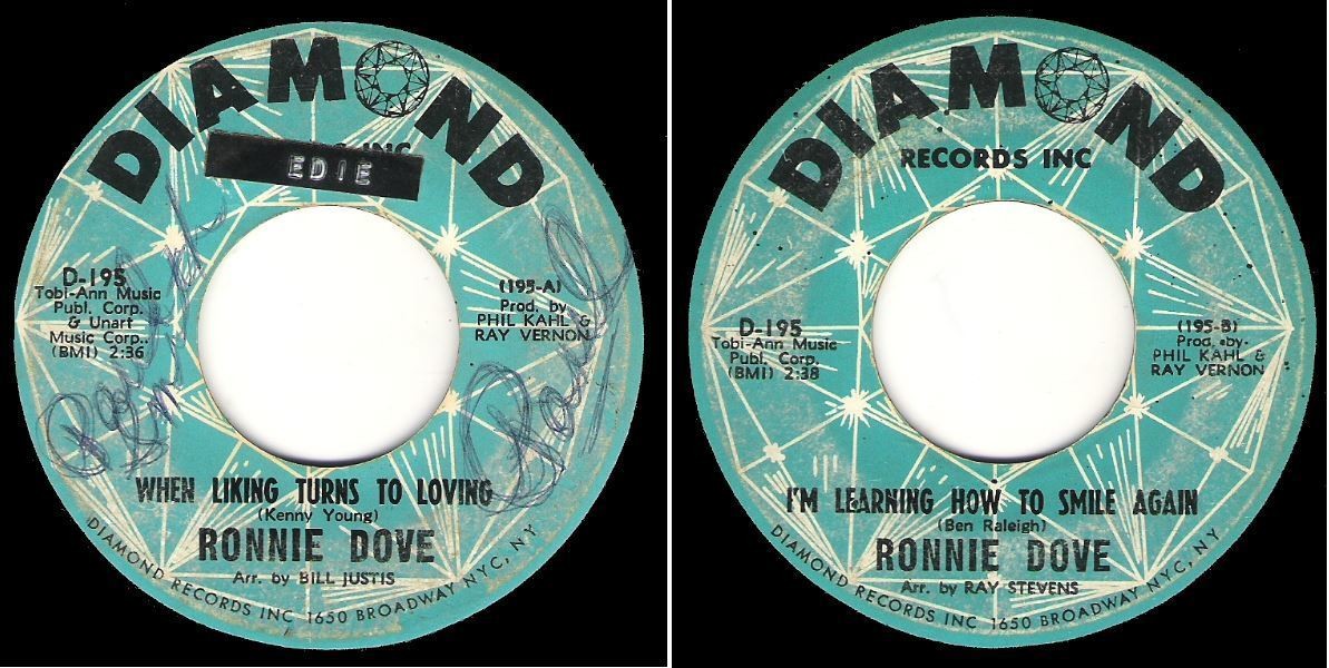 Dove, Ronnie / When Liking Turns to Loving (1965) / Diamond D-195 (Single, 7&quot; Vinyl)