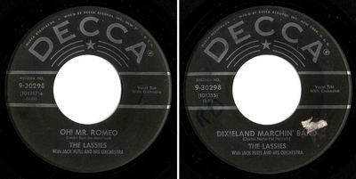 Lassies, The / Oh! Mr. Romeo (1957) / Decca 9-30298 (Single, 7&quot; Vinyl)