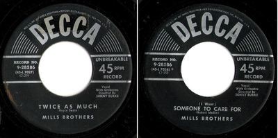 Mills Brothers, The / Twice As Much (1953) / Decca 9-28586 (Single, 7&quot; Vinyl)