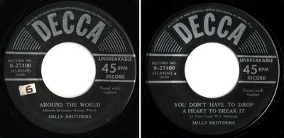 Mills Brothers, The / Around the World (1951) / Decca 9-27400 (Single, 7&quot; Vinyl)