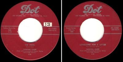 Clark, Sanford / The Fool (1956) / Dot 45-15481 (Single, 7" Vinyl)