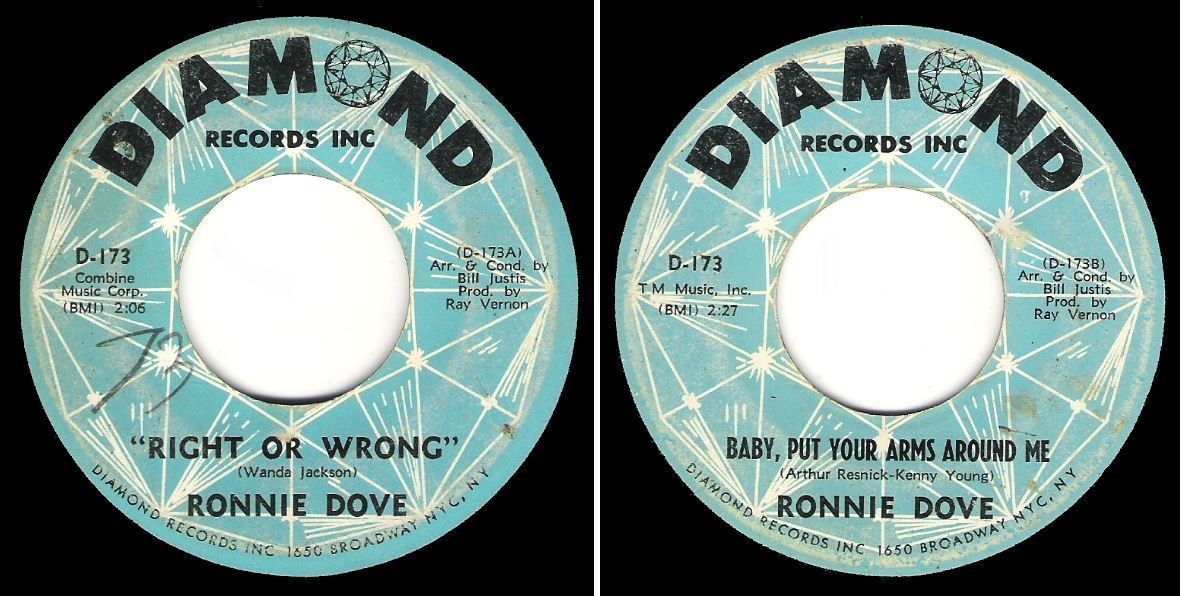 Dove, Ronnie / Right Or Wrong (1964) / Diamond D-173 (Single, 7" Vinyl)