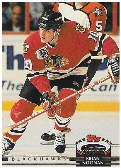 Noonan, Brian / Chicago Blackhawks | Stadium Club #400 | Hockey Trading Card | 1992-93