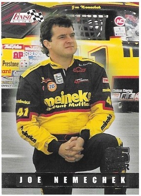 Nemechek, Joe / Hedrick Racing | Finish Line #76 | Auto Racing Trading Card | 1995 | Silver | NASCAR