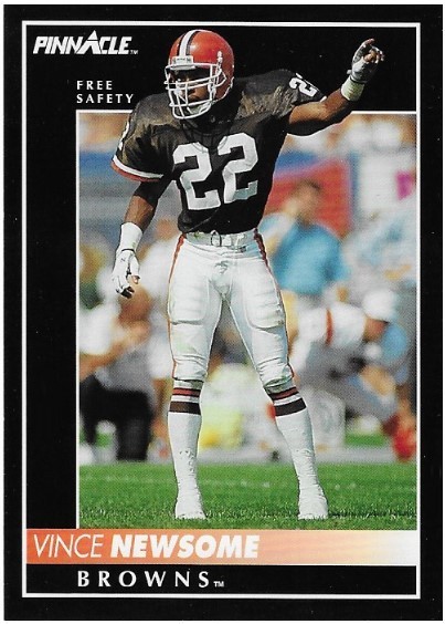 Newsome, Vince / Cleveland Browns | Pinnacle #173 | Football Trading Card | 1992
