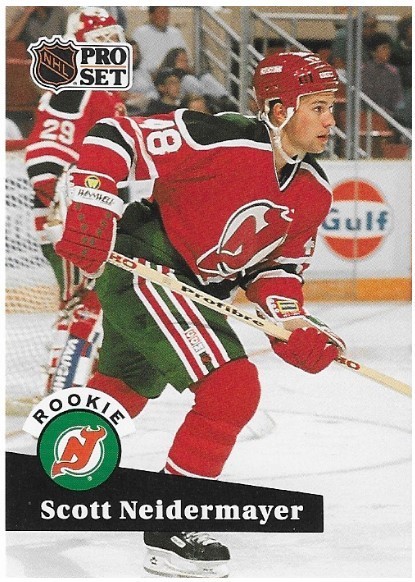 Niedermayer, Scott / New Jersey Devils | Pro Set #547 | Hockey Trading Card | 1991-92 | Hall of Famer | Rookie Series