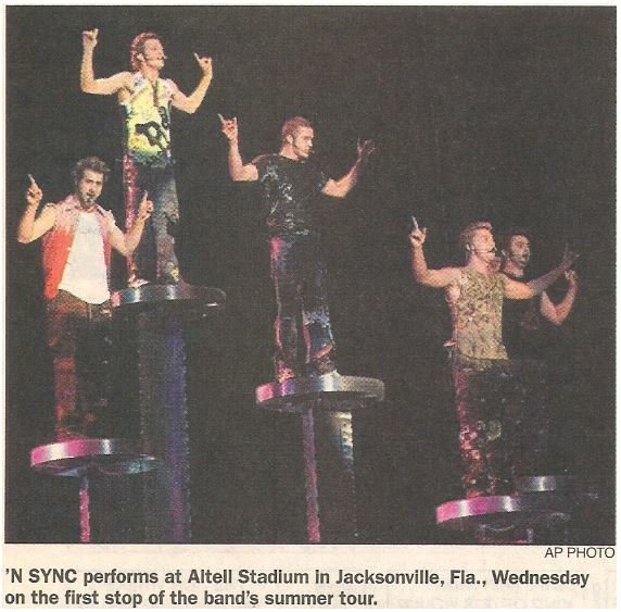 NSYNC / Altell Stadium - Summer Tour / 2001