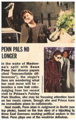 Penn, Sean / Penn Pals No Longer / 1988