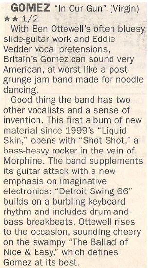 Gomez / In Our Gun / 2002