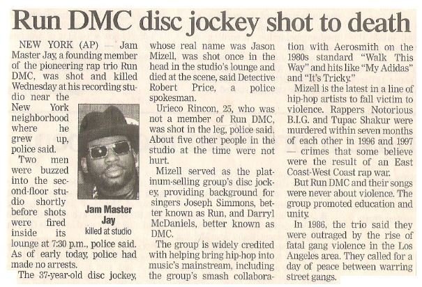 Run-DMC / Run-DMC Disc Jockey Shot to Death / 2002